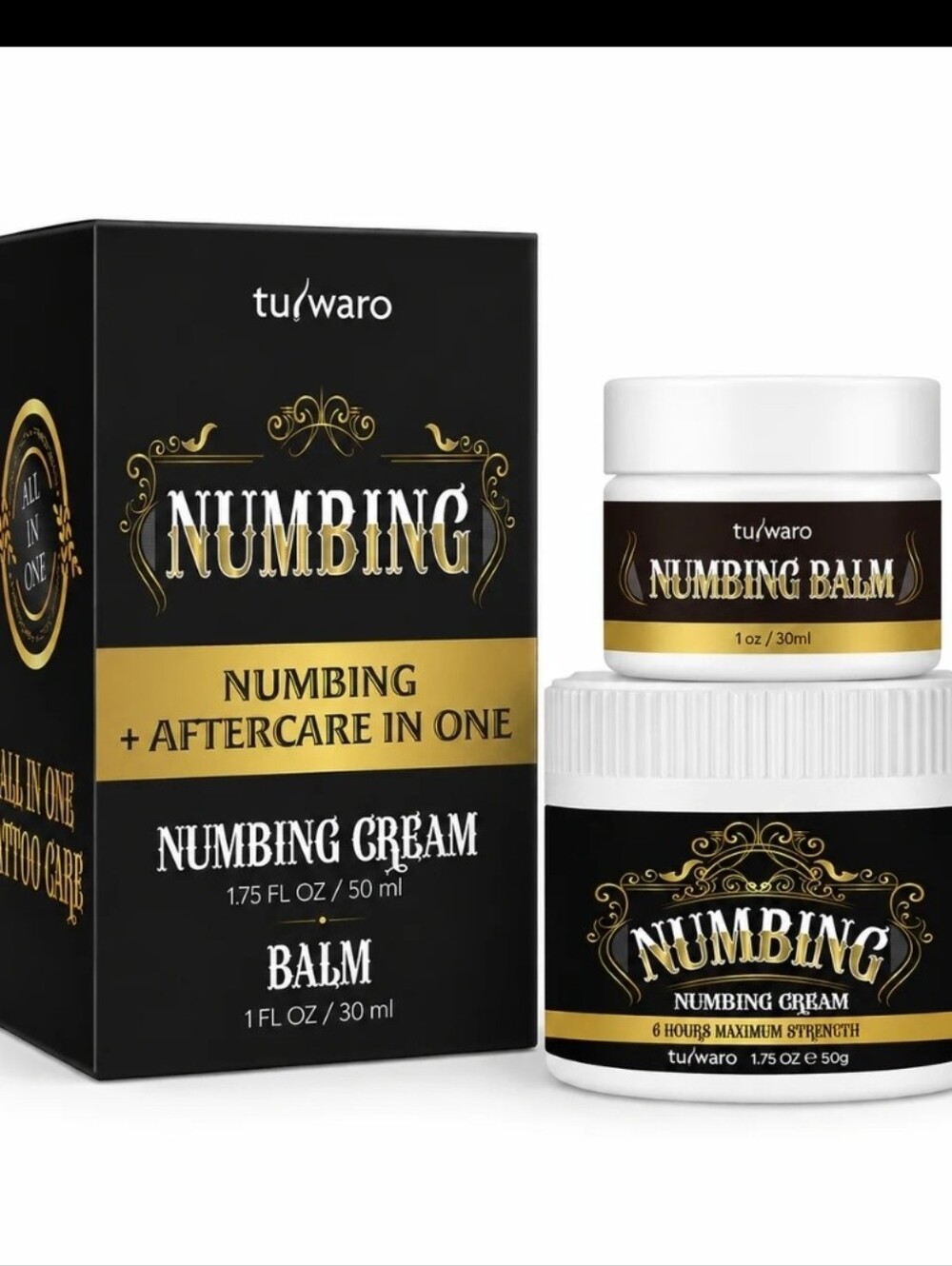 tu/waro Tattoo Numbing Cream & Balm 2 Pack